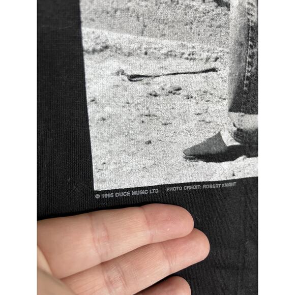 Vintage 90s Champ Label - 1995 JEFF BECK Concert Tour T-Shirt NOS Black Mens XL - Picture 4 of 6